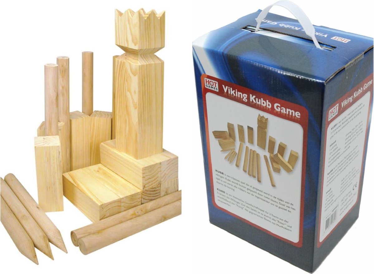 HOT Games Kubb - Werpspel voor buiten op gras, strand of camping — afbeelding 2