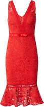 Lipsy cocktailjurk ac red lace bodycon Rood-36