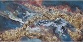 Olieverfschilderij op canvas - Abstract - 100 x 50 cm - woonkamer