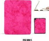 Apple iPad Mini 5 Hot Pink Smart Case - Book Case Tablethoes