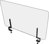 Preventiescherm - Plexi scherm voor tafels, bureaus en toog - 125 x 70cm