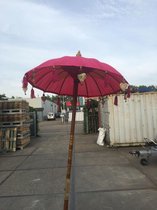 Unieke handgemaakte Bali parasol - in diverse kleuren - MIDDEL model 100cm doorsnee