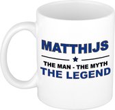 Matthijs The man, The myth the legend cadeau koffie mok / thee beker 300 ml