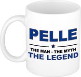 Pelle The man, The myth the legend cadeau koffie mok / thee beker 300 ml