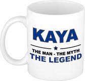 Kaya The man, The myth the legend cadeau koffie mok / thee beker 300 ml