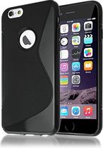Apple iPhone 7 Smartphone Hoesje Tpu Siliconen Case S-Line Zwart