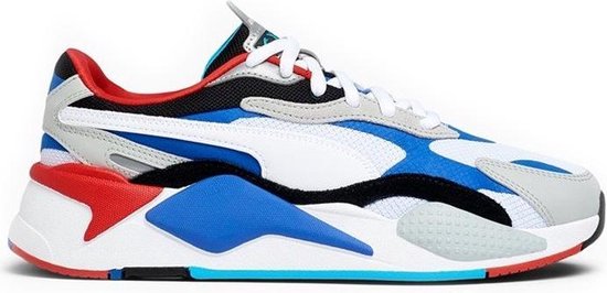 Puma RS-X³ (GS) Puzzle Wit Blauw Rood Schoenmaat EU : 38.5 | bol.com