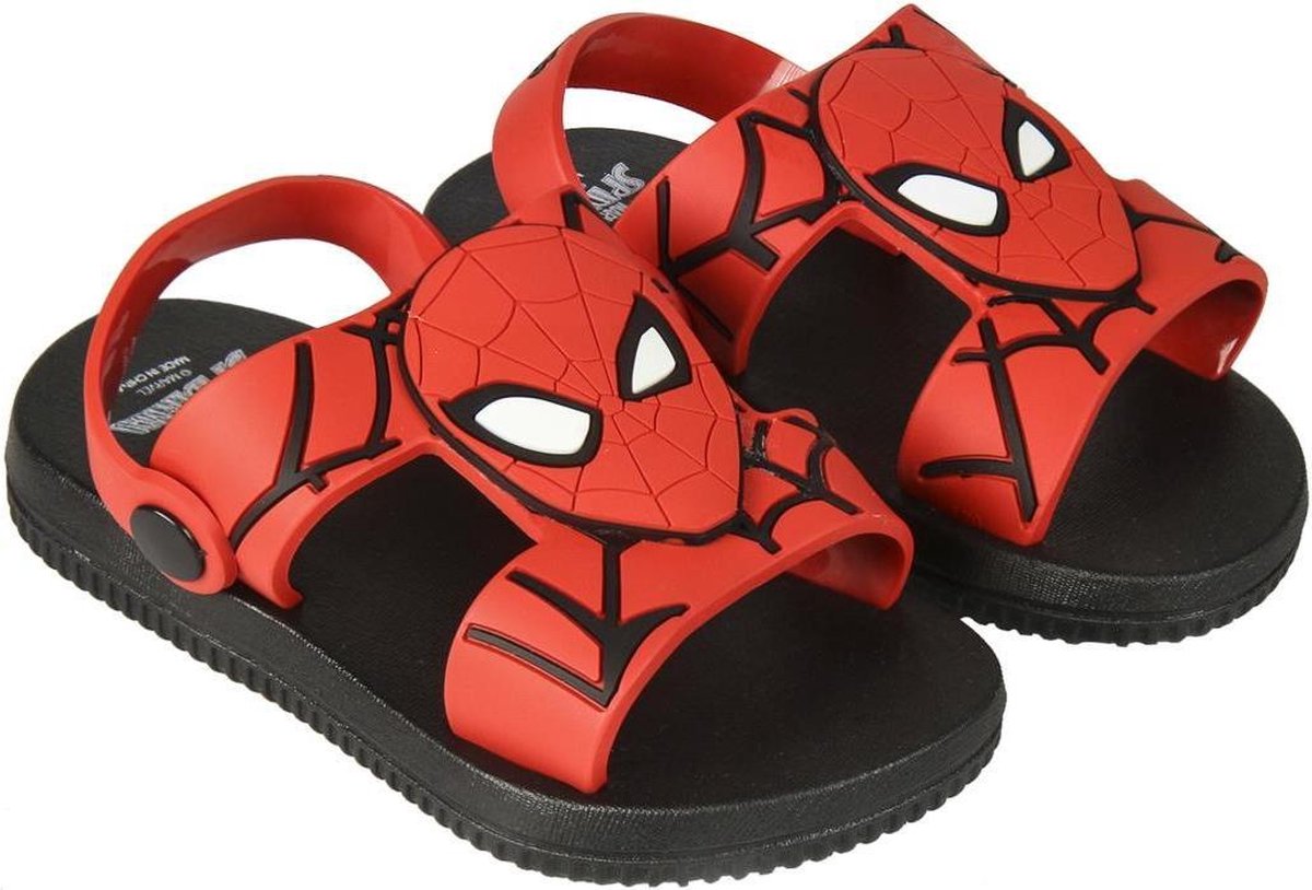 Taille EU 26 à 33 Cadeau pour Garçons Spiderman Sandales Classiques pour Garçons Conception Lumineuse Chaussures D'été Tongs Sandales Légères de Vacances Plage Piscine Jardin 