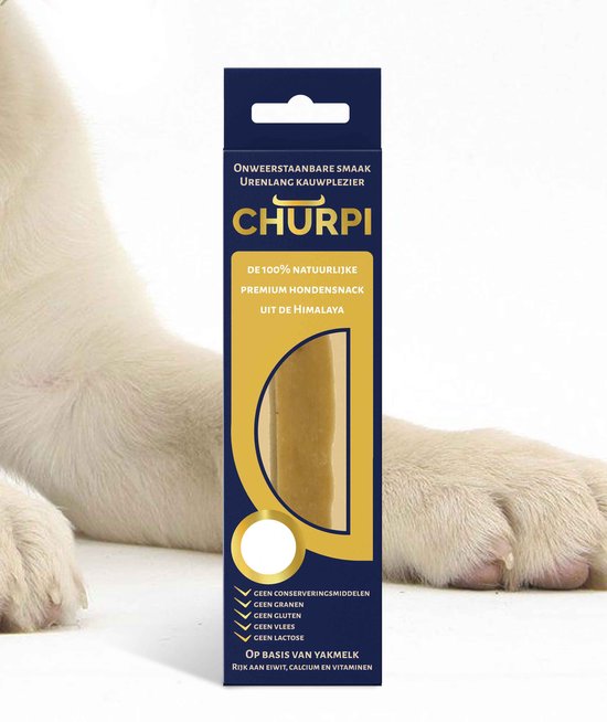Churpi - langdurige yak melk snack voor honden - Large 150 gram