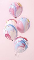 Ballonnen Marmer Pastelkleuren | Gemeleerd | Effen | 9 stuks | Baby Shower - Kraamfeest - Verjaardag - Geboorte - Fotoshoot - Wedding - Marriage - Birthday - Party - Feest - Huwelijk - Jubileum - Event - Decoratie Traktatie School