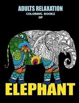 Adults Relaxation Coloring Books of Elephant