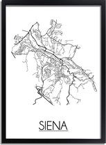 DesignClaud Siena Plattegrond poster A3 poster (29,7x42 cm)