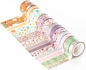 Washi Tape | Set 12 Rollen Vintage Flowers | Knutselen