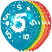 5 Jaar Verjaardag Ballonnen - 5 stuks