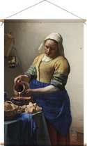 Textielposter Melkmeisje - Vermeer | 60 x 72 cm |  PosterGuru