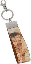 Goebel - Gustav Klimt | Sleutelhanger De Kus | Kunstleer - 16cm