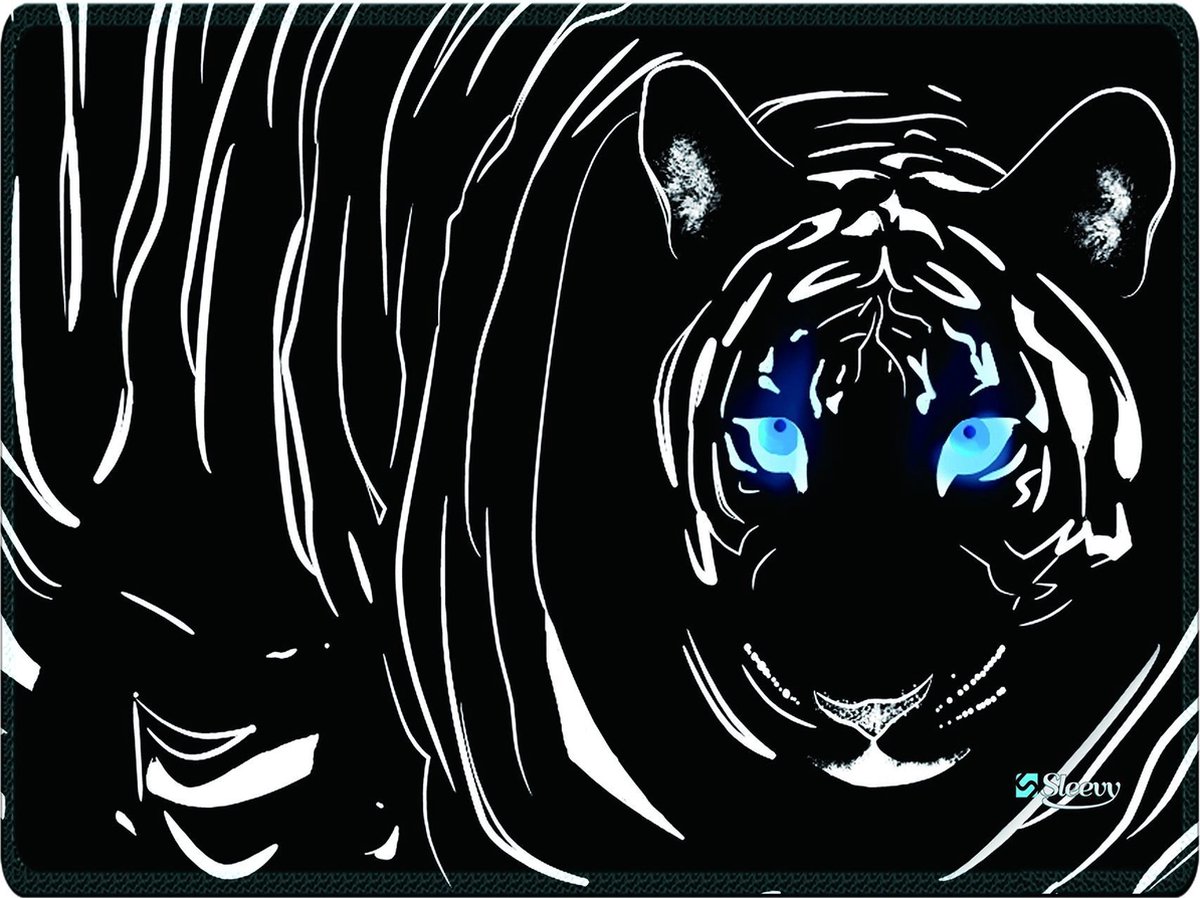 Muismat zwarte tijger - Sleevy - mousepad - Collectie 100+ designs