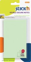 Stick'n sticky notes - extra brede lijm laag, 76x127mm, groen, 50 memoblaadjes