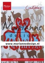 Marianne Design Creatables Snij en Embosstencil - Tiny's Herten Familie
