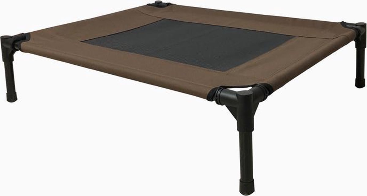 Topmast hondenstretcher Lounge XL bruin met bumperrand 92x71 cm