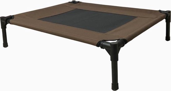 Topmast Honden Ligbed - Hondenbed Hondenstretcher - L - 92 x 71 cm - Bruin met Bumperrand