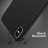 Apple iPhone Xs Max mat zwart siliconen hoesje / achterkant / Back Cover TPU – 1,5 mm ideale dikte van FB Telecom Groothandel in telefoon accessoires.