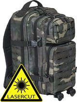 Backpack - Rugzak - LASERCUT Molle system - medium darkcamo