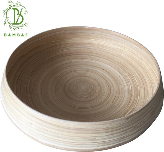 Circus wrijving Verpersoonlijking Bambae - Luxe Fruitschaal - Bamboe - Bruin - 35cm diameter | bol.com