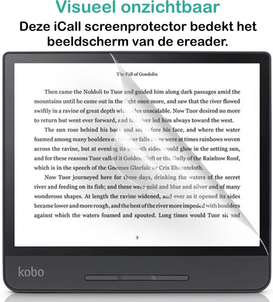 Kobo Libra H20 Screenprotector - Kobo Libra H20 Ereader Screen Protector - 2 Stuks