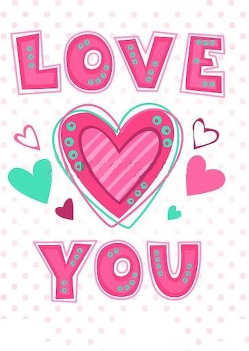 Wizardi Diamond Painting Kit Love You WD2314