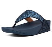 FitFlop Lulu Glitter Dames Slippers - Blauw - Maat 38