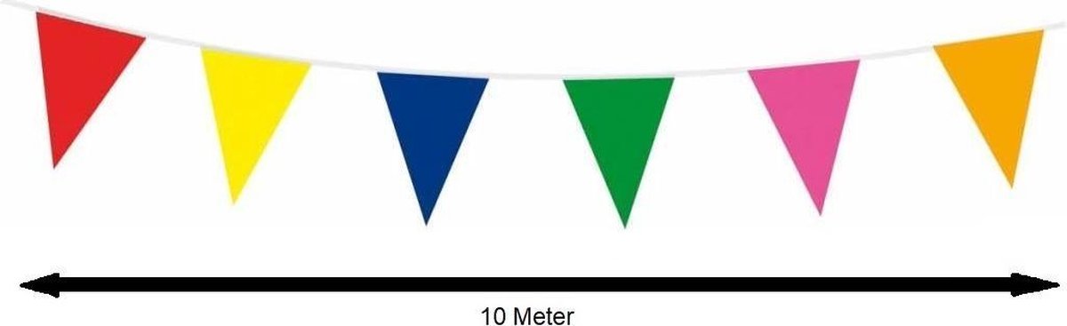 Vlaggenlijn Gekleurd 30 Meter Feestversiering Verjaardag Voor Binnen En Buiten — afbeelding 2