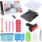 Happy Painter Diamond Painting Accesoires  Super Deluxe Set - met A4 LED Lightpad, sorteerdoos compleet pakket