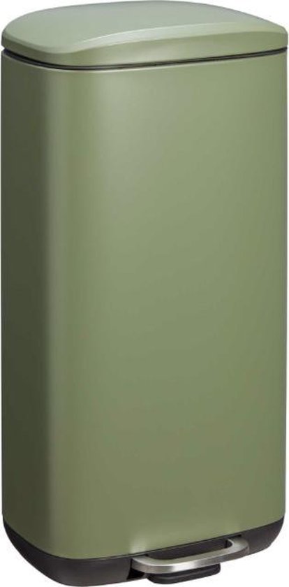 Pedaalemmer / mat groen / soft close / 30 liter / 30 L / 35 x 31 x 68 cm /  keuken /... | bol.com