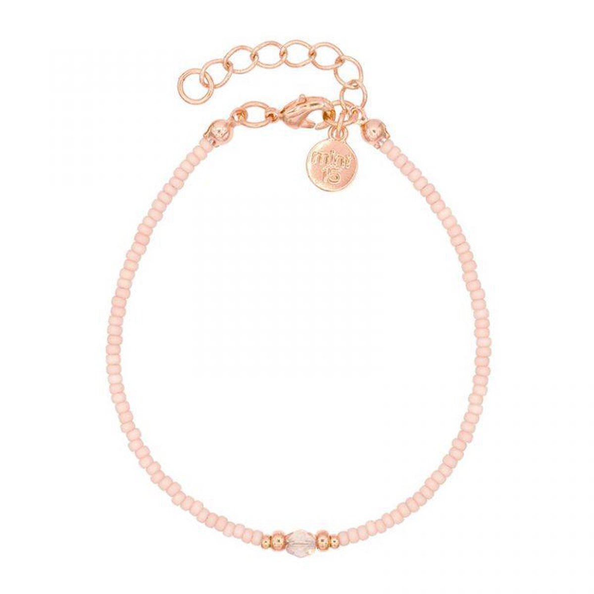 Mint15 Armband 'Diamond Bracelet - Soft Pink' - Rosegoud