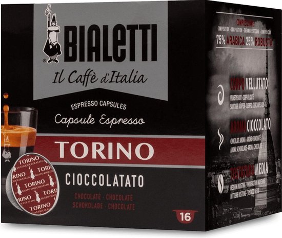 slank groef Onderdrukking Bialetti Torino Koffiecups - 8 x 16 stuks | bol.com