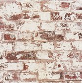 Industrieel vliesbehang rood | Dutch Wallcoverings Royal Dutch 8 | 42507-20 Rol 10,05m x 0,53m