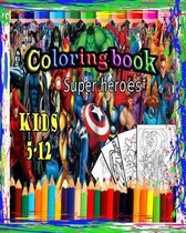 Super heroes coloring book