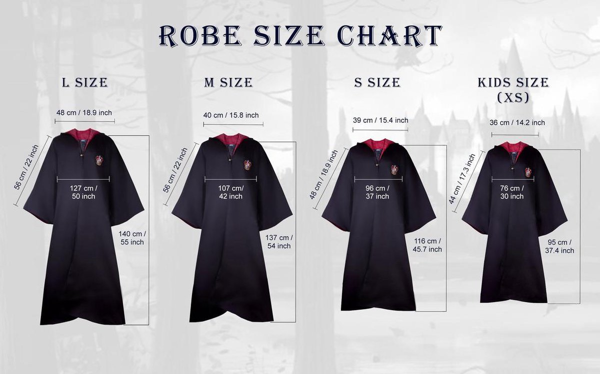 Harry Potter - Gryffindor Wizard Robe / Gryffoendor tovenaar kostuum (XS) — afbeelding 2
