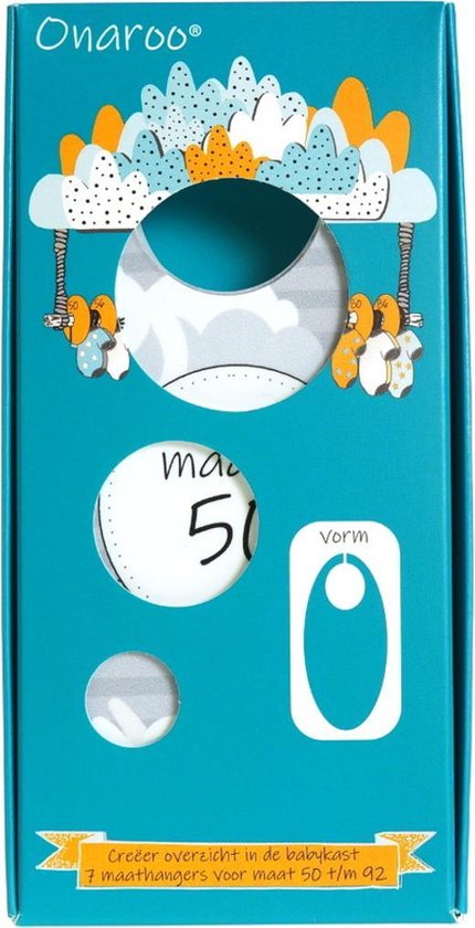 Onaroo – maathangers – baby accessoire – babykleding – organizer – maatlabels – ANNA