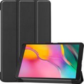 Hoes Geschikt voor Samsung Galaxy Tab A 8.0 (2019) Hoes Luxe Hoesje Book Case - Hoesje Geschikt voor Samsung Tab A 8.0 (2019) Hoes Cover - Zwart