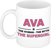 Ava The woman, The myth the supergirl cadeau koffie mok / thee beker 300 ml