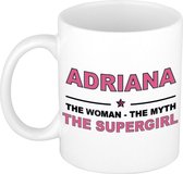 Adriana The woman, The myth the supergirl cadeau koffie mok / thee beker 300 ml