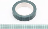 Washi tape - blauwgrijze ruitjes | 10mm x 10m