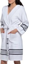 Gevoerde Hamam Badjas Sun White Black