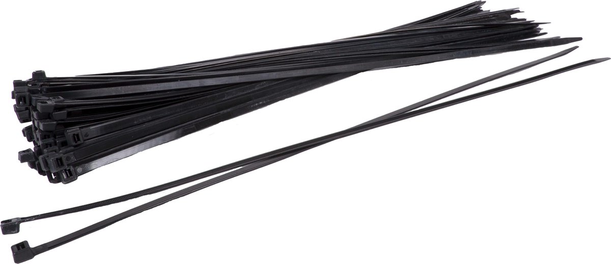 Serre-câbles 4,8x430 mm en Noir 500 Pièces 