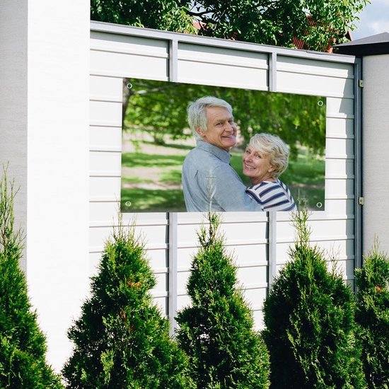 Tuinposter met eigen foto 90x60cm Tuinposter buiten Tuinposters Posters Met...