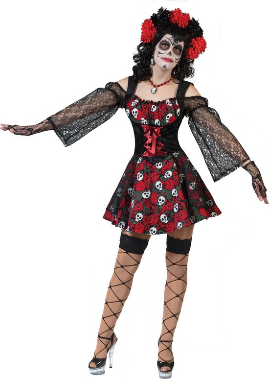 Dia de los Muertos piraat kostuum voor vrouwen  - Verkleedkleding - Small
