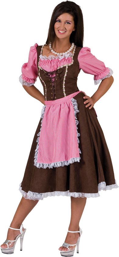 Boeren Tirol & Oktoberfest Kostuum | Dirndl Viktualienmarkt | Vrouw | Maat 40-42 | Bierfeest | Verkleedkleding