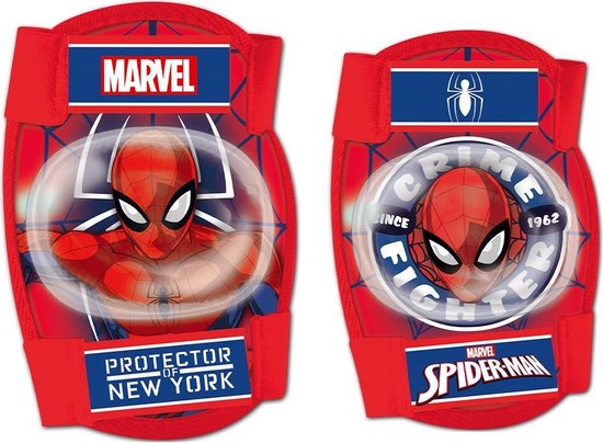 Marvel Spider-man Beschermset 4-delig Junior Rood Maat S - Marvel